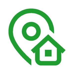 a green and black logo