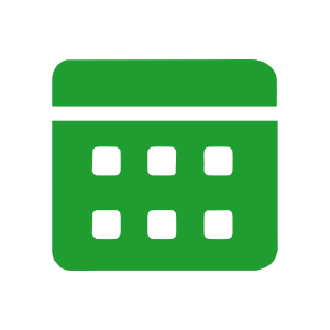 a green square with black squares